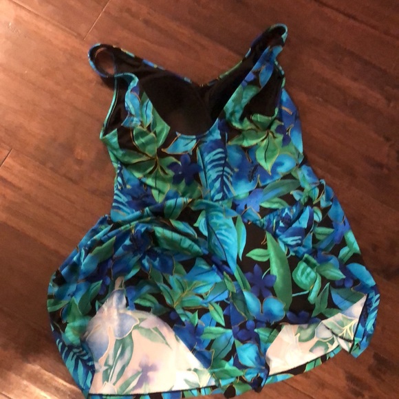 Beach Belle WOMENS SWIM DRESS ONE PIECE SIZE 16 - Picture 5 of 7